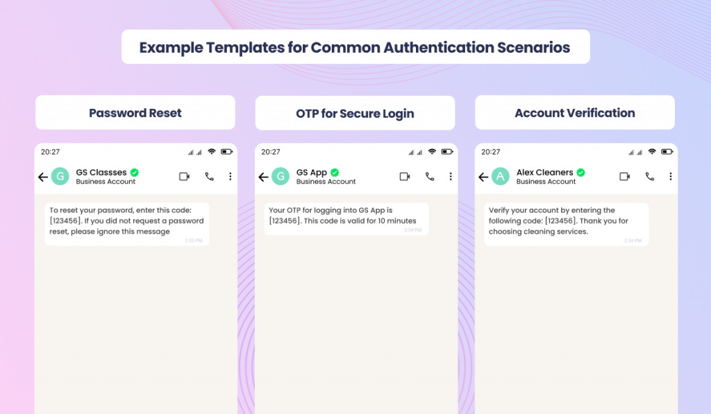 Common Authentication Scenarios