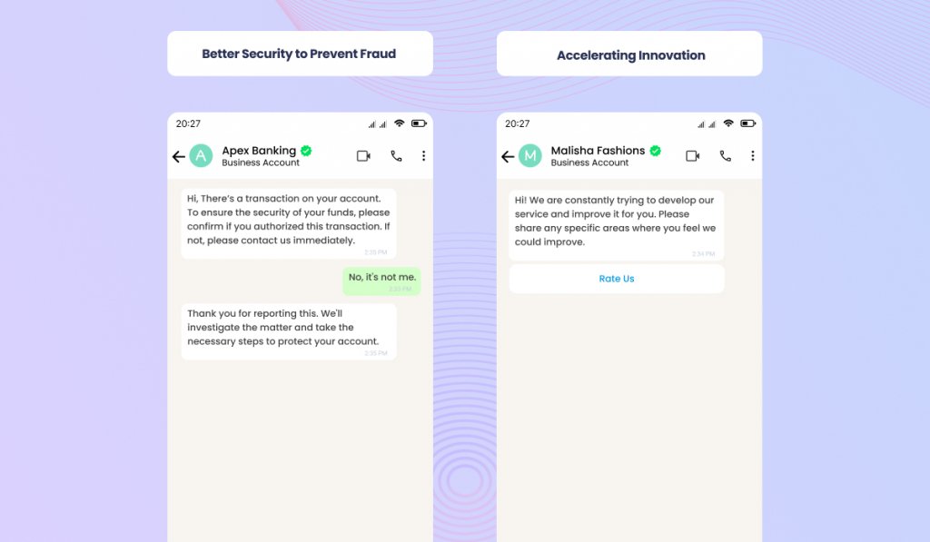 WhatsApp Mockup for Better Security to Prevent Fraud and Accelerating Innovations