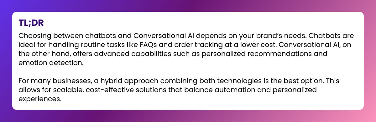 Conversational AI TL.DR