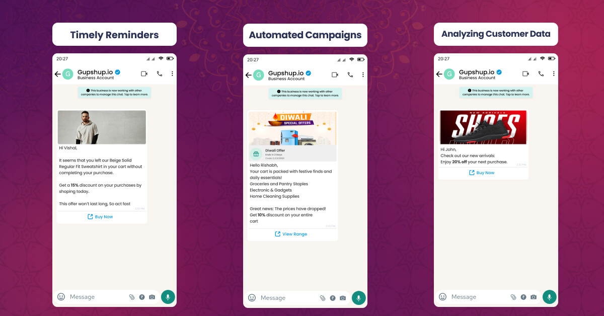 generative AI helps e-commerce blog whatsapp mockup image 1