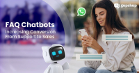 FAQ Chatbots for Converting Support to Sales Blog Banner image