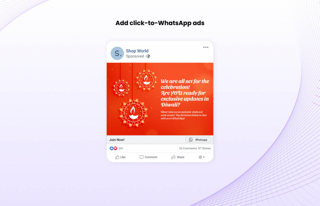 Ads click to whatsapp ads