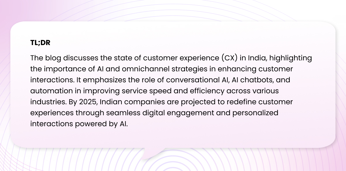 The State of CX in India Blog TL;DR