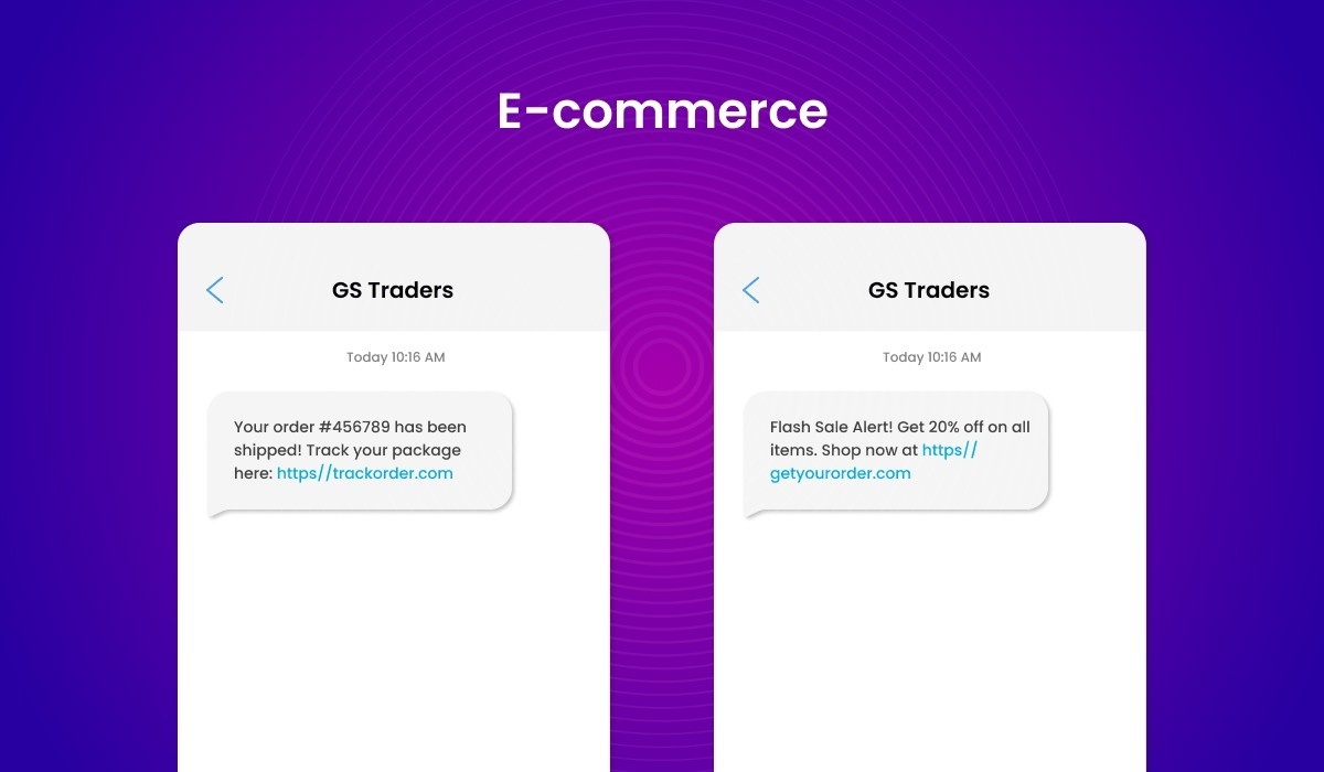 SMS API Service Blog SMS Mockup 3 E-commerce