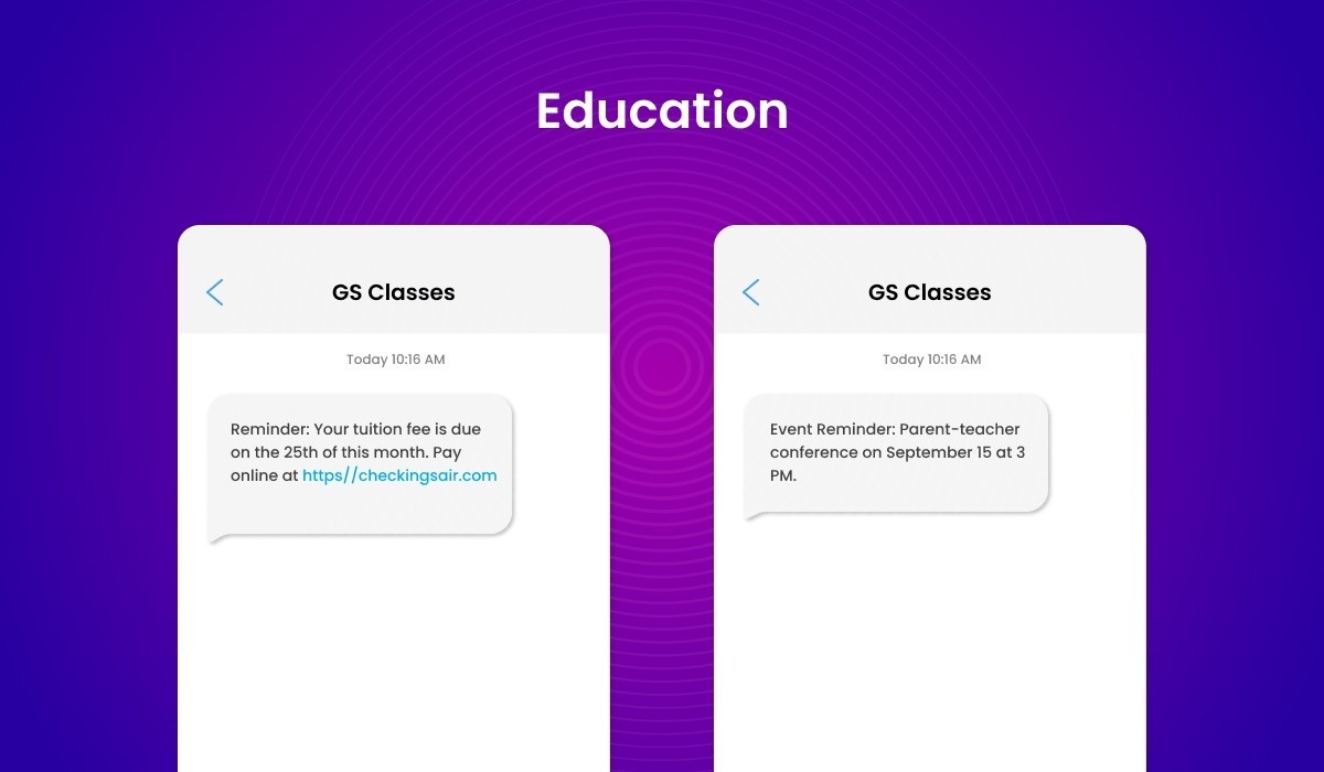 SMS API Service Blog SMS Mockup 5 Education