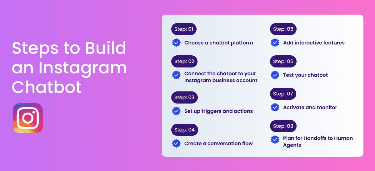 Steps to Build an Instagram Chatbot 