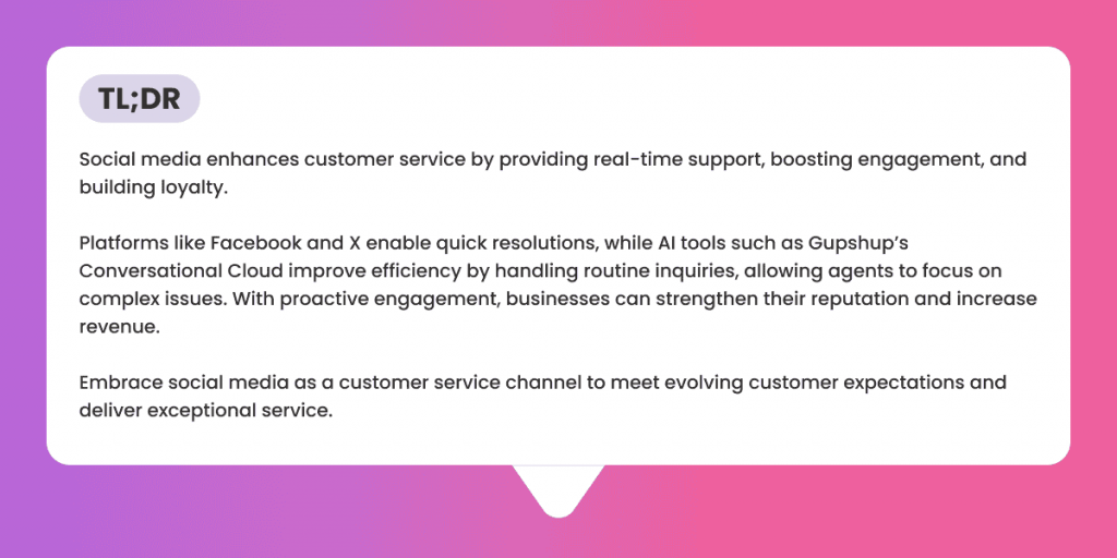 Enhance customer service