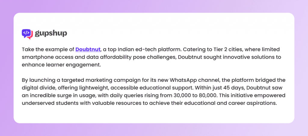 Doubtnut edtech platform